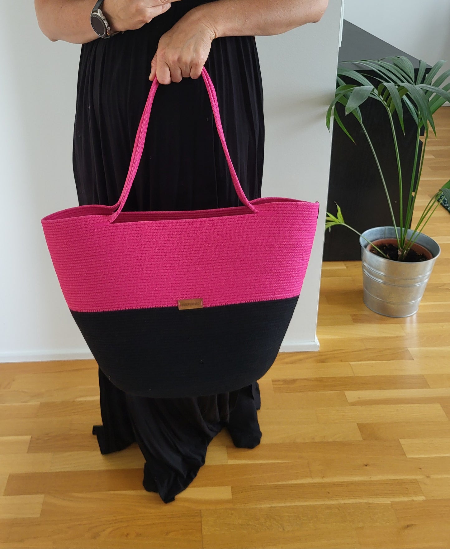 City Bag - Svart & biskopsrosa