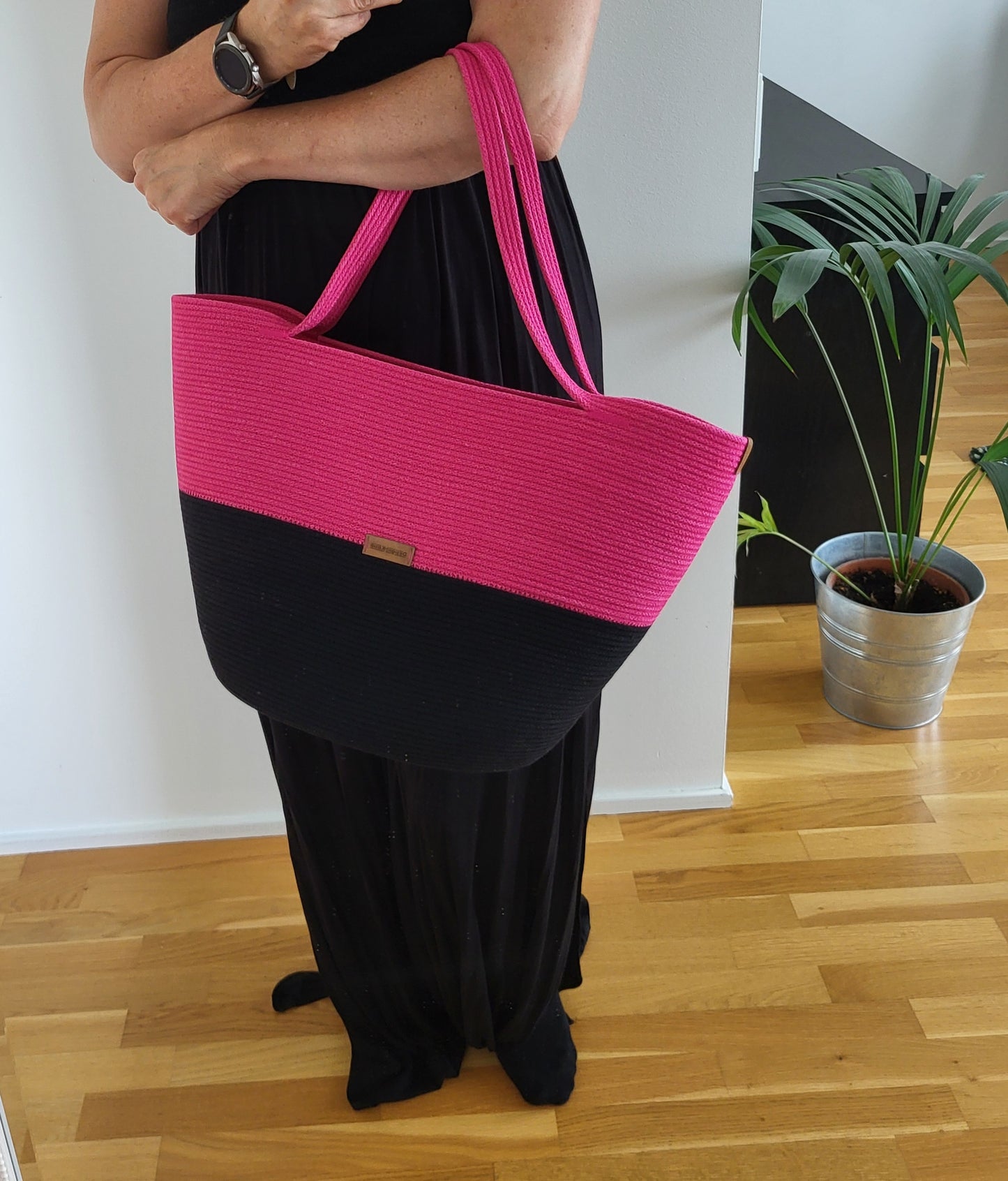 City Bag - Svart & biskopsrosa
