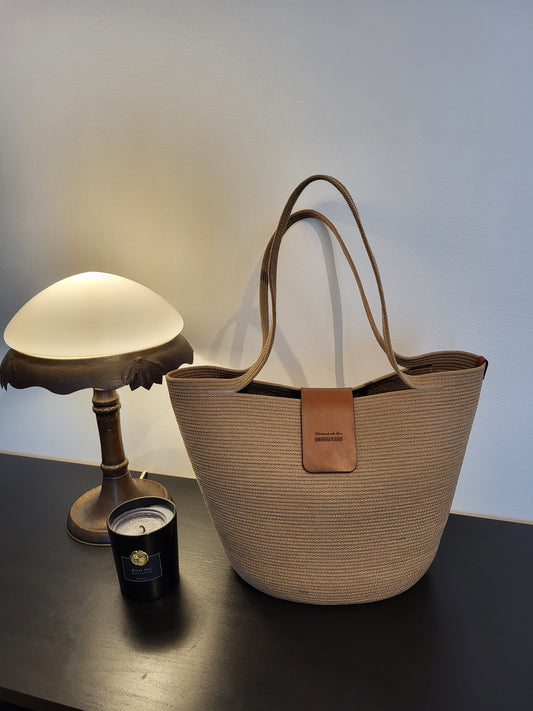 City Bag med spänne - Karamell