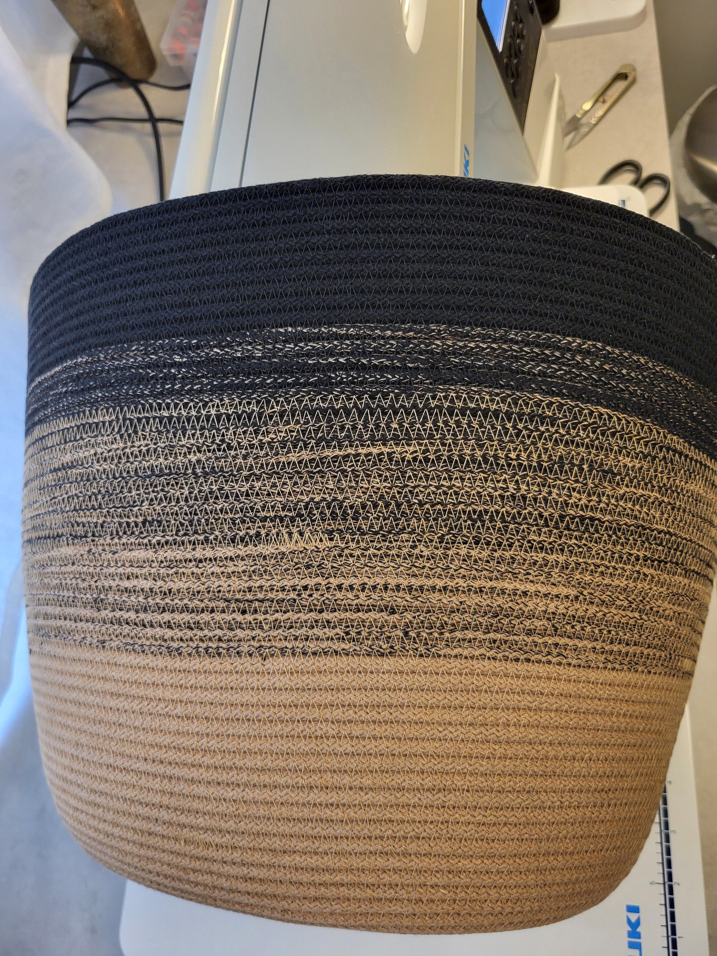 City Bag ombre, svart och karamel