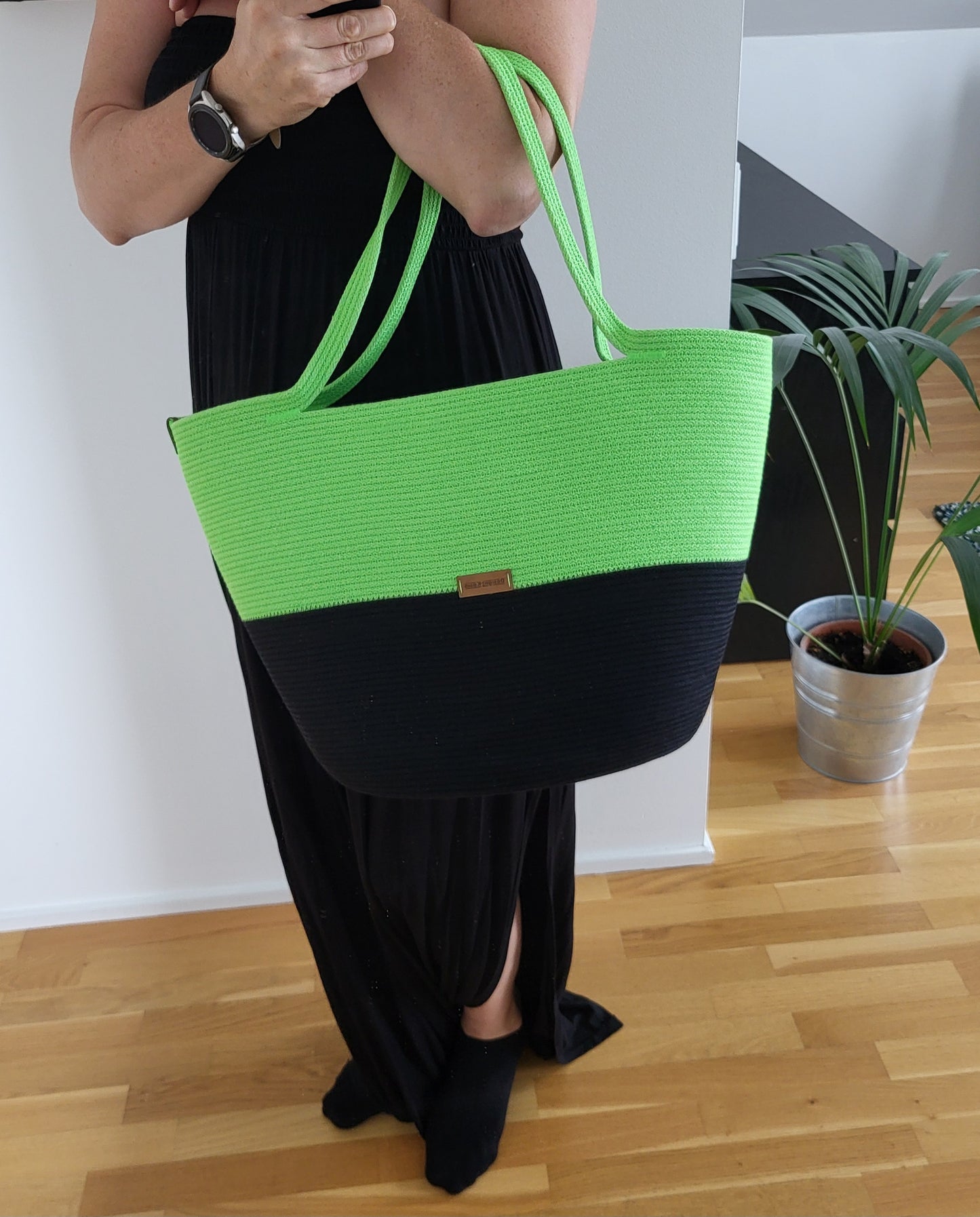 City Bag - Svart & äpple