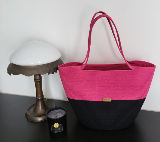 City Bag - Svart & biskopsrosa