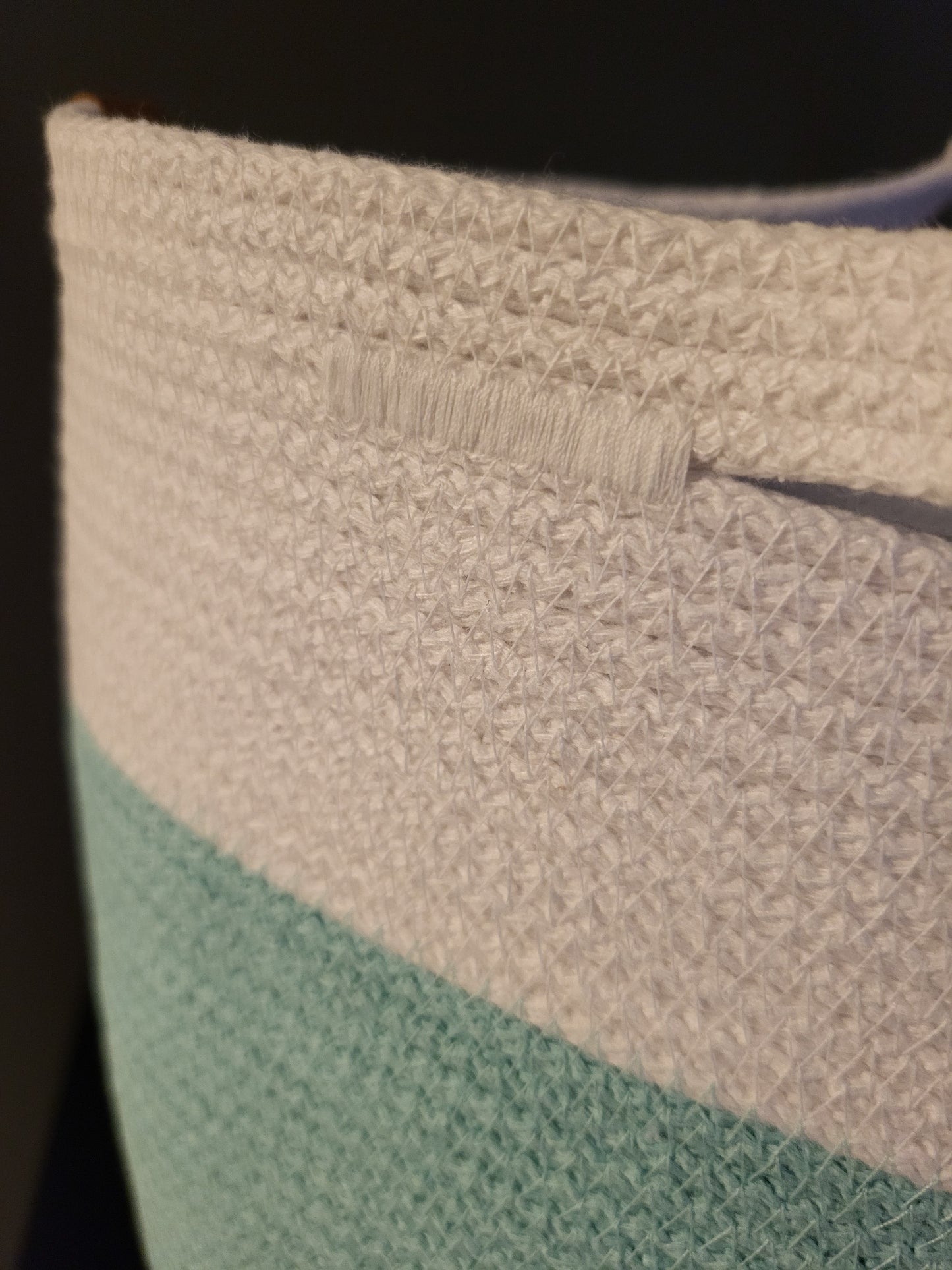 City Bag. Mynta och vit.