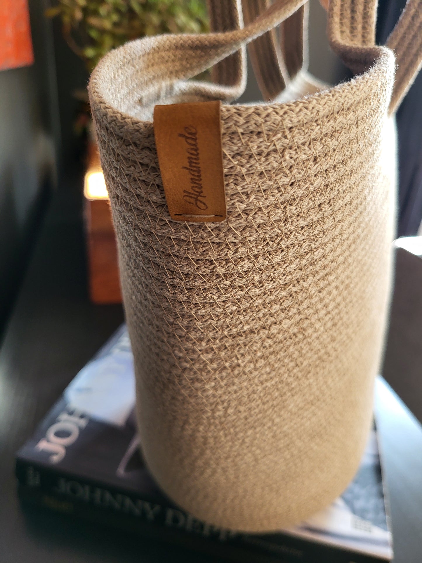 City Bag Horizon, dubbla handtag. Cappucino