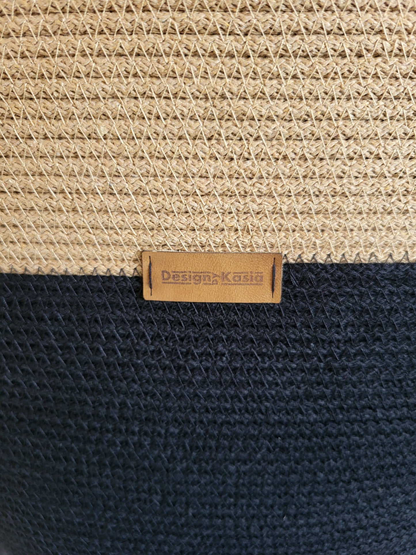 City Bag. Svart och karamell.