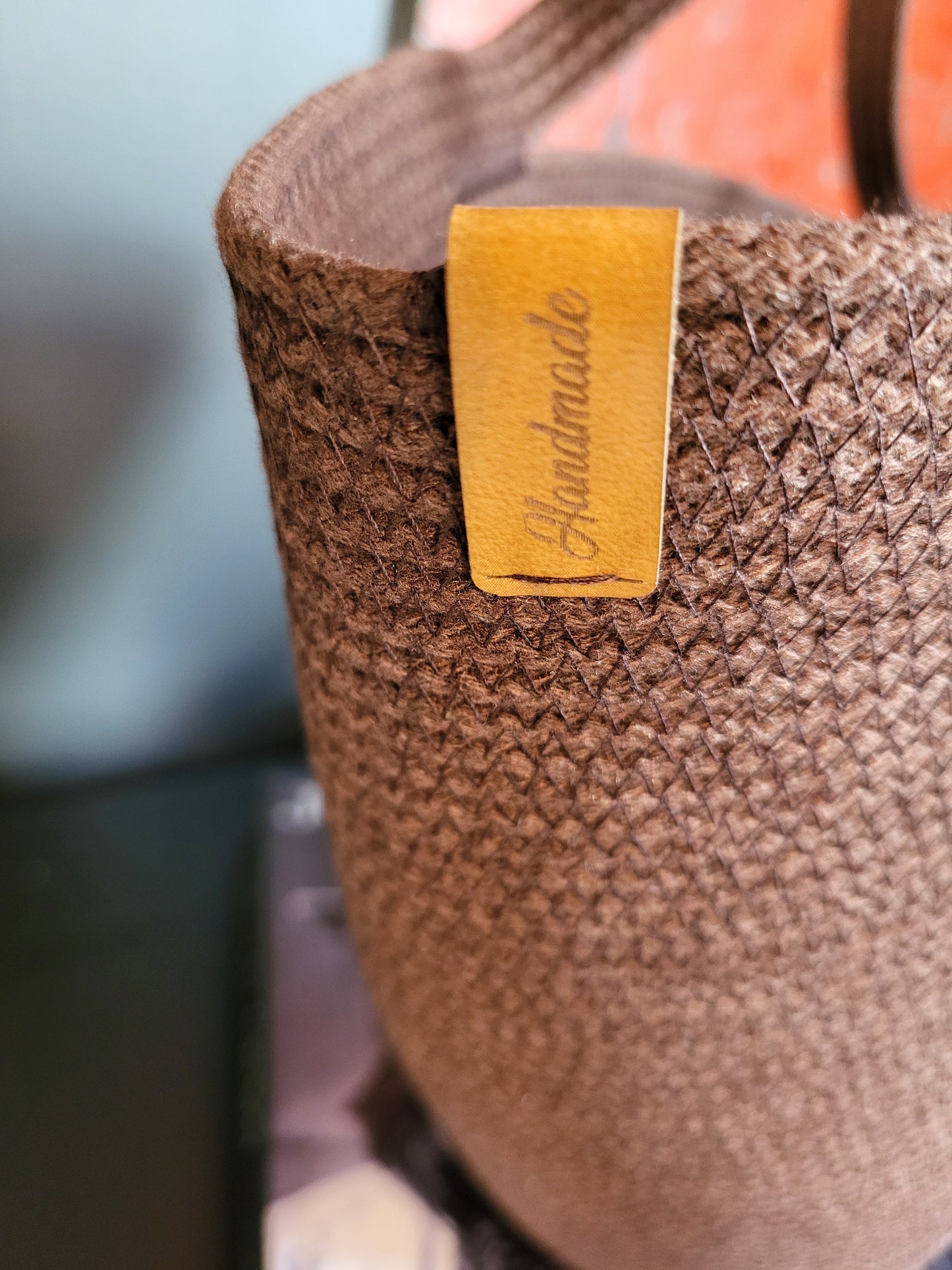 City Bag, oval botten. Mörk choklad