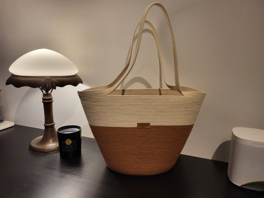 City Bag, Kanel och rå bomull.