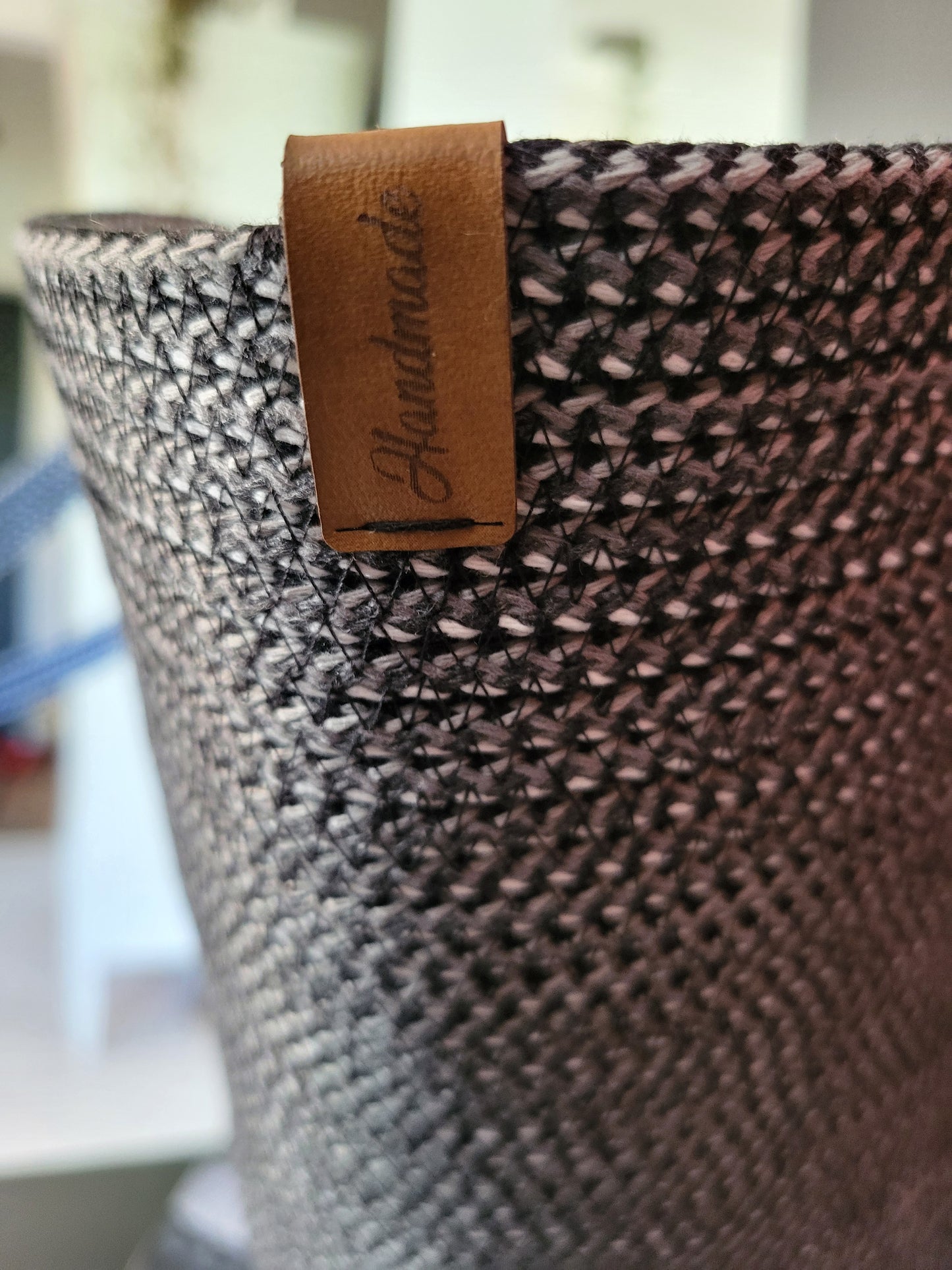 City Bag. Svart/vit