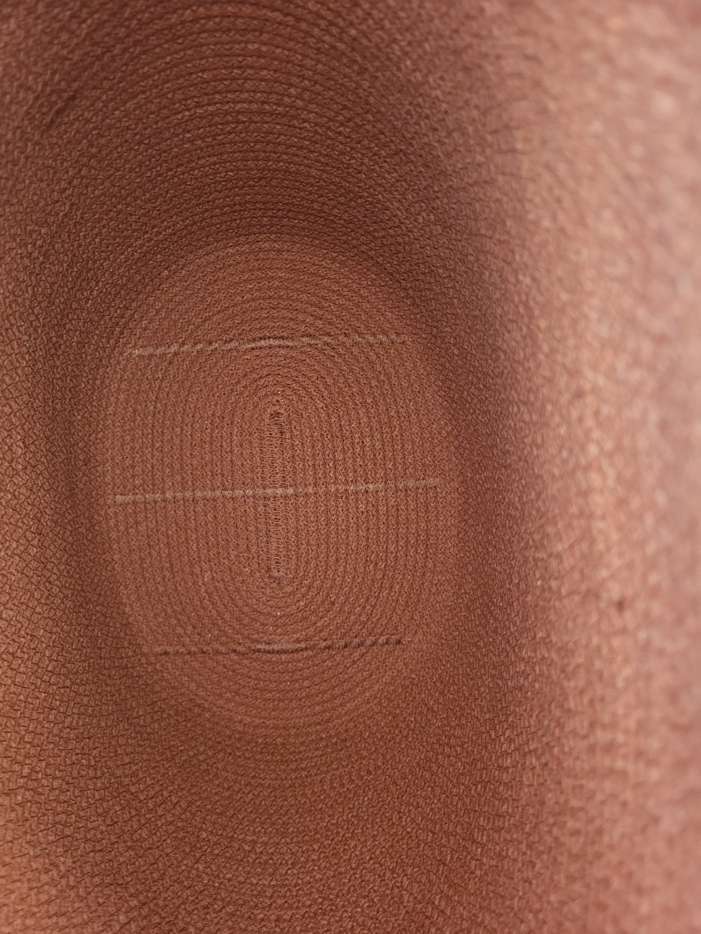 City Bag, oval botten. Terrakotta