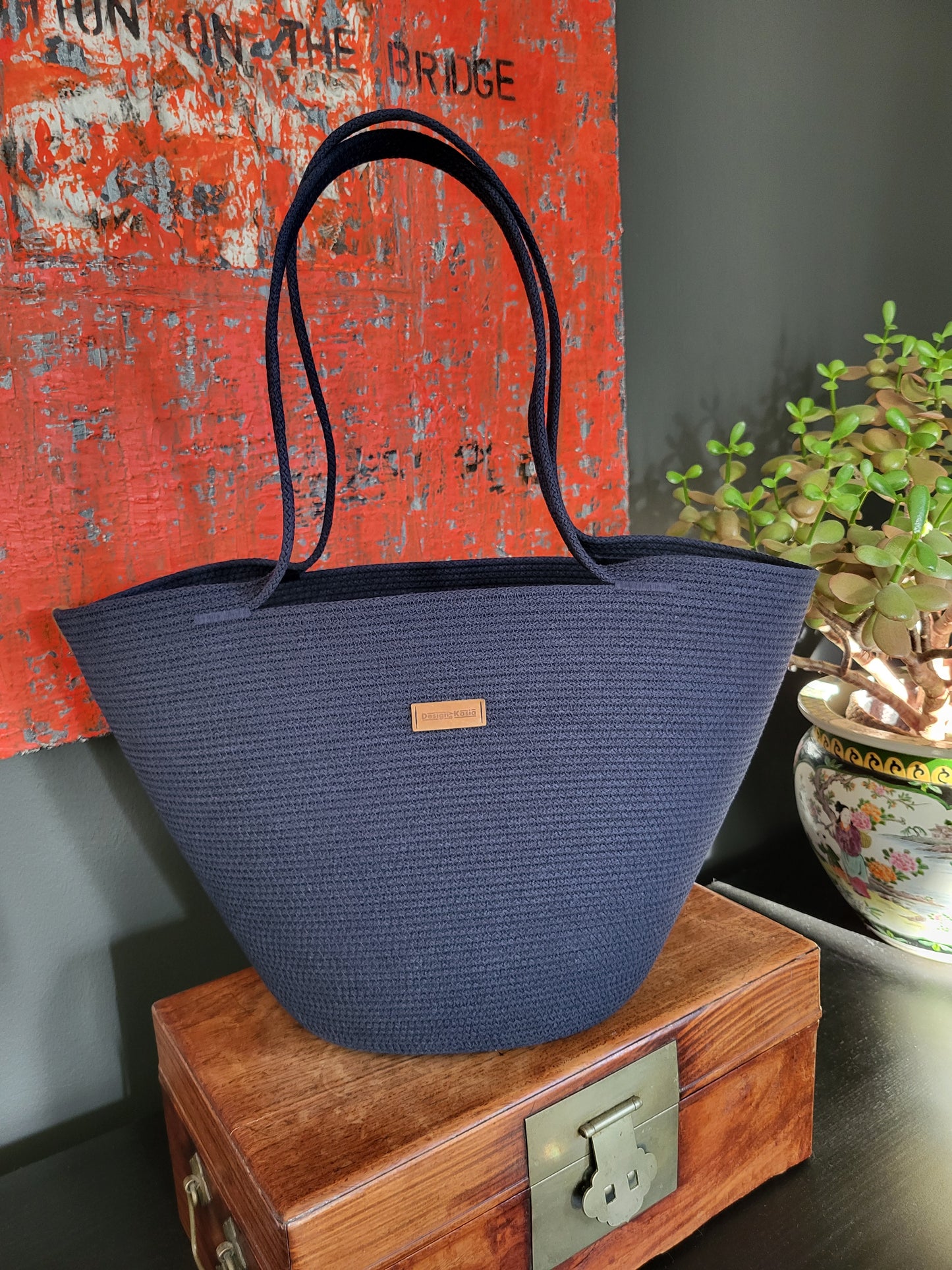 City Bag. Marinblå.