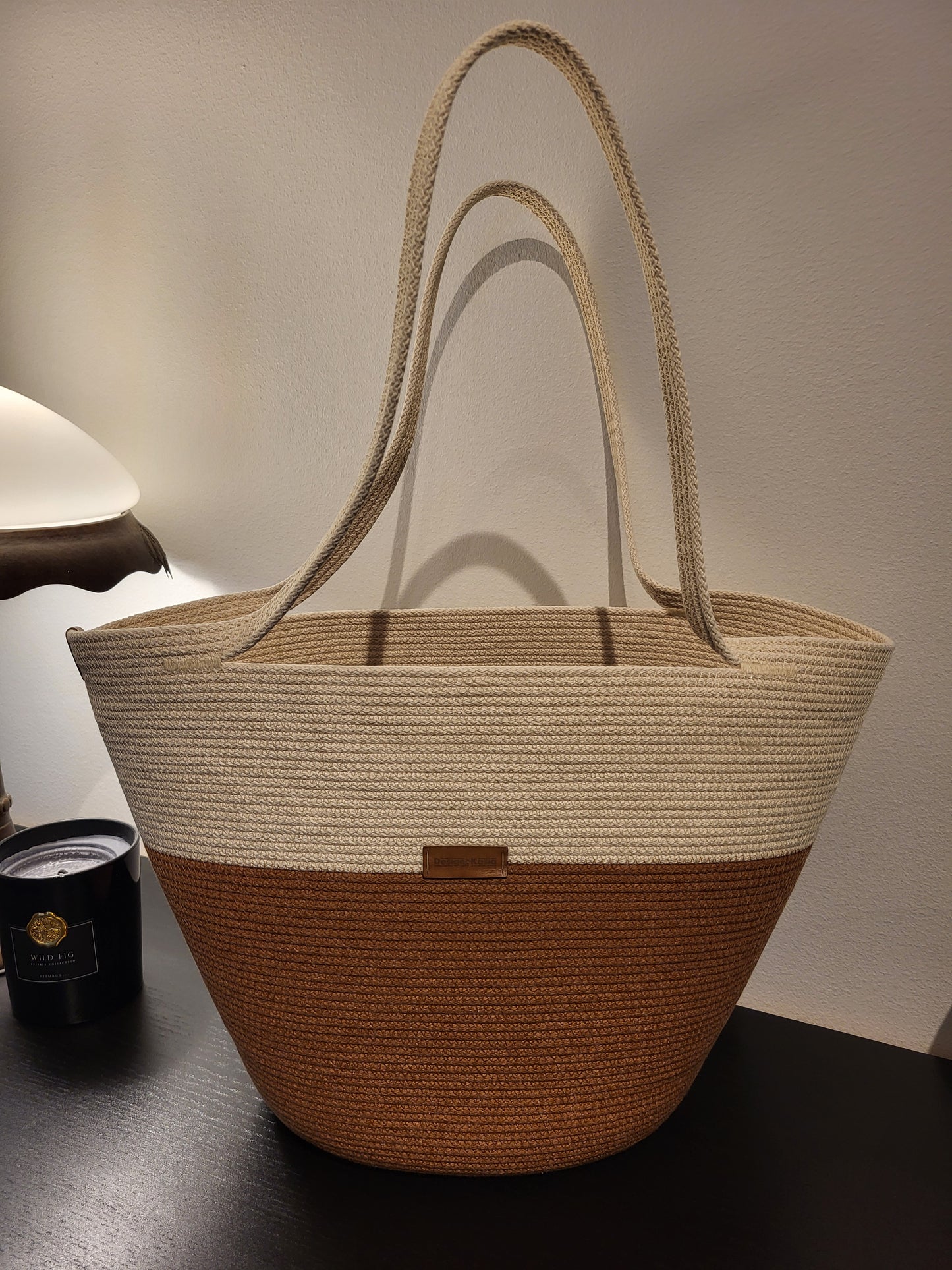 City Bag, Kanel och rå bomull.