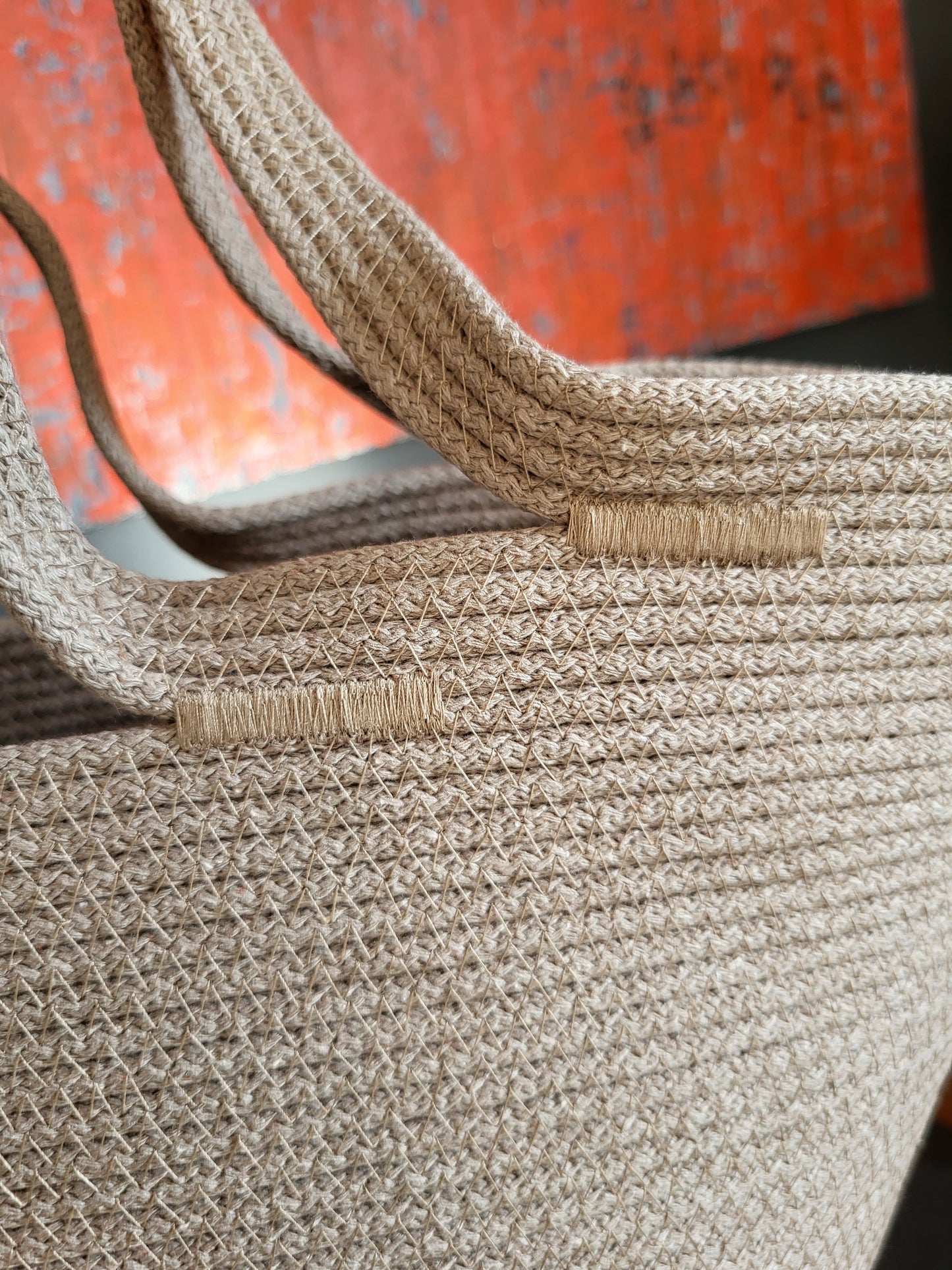 City Bag Horizon, dubbla handtag. Cappucino