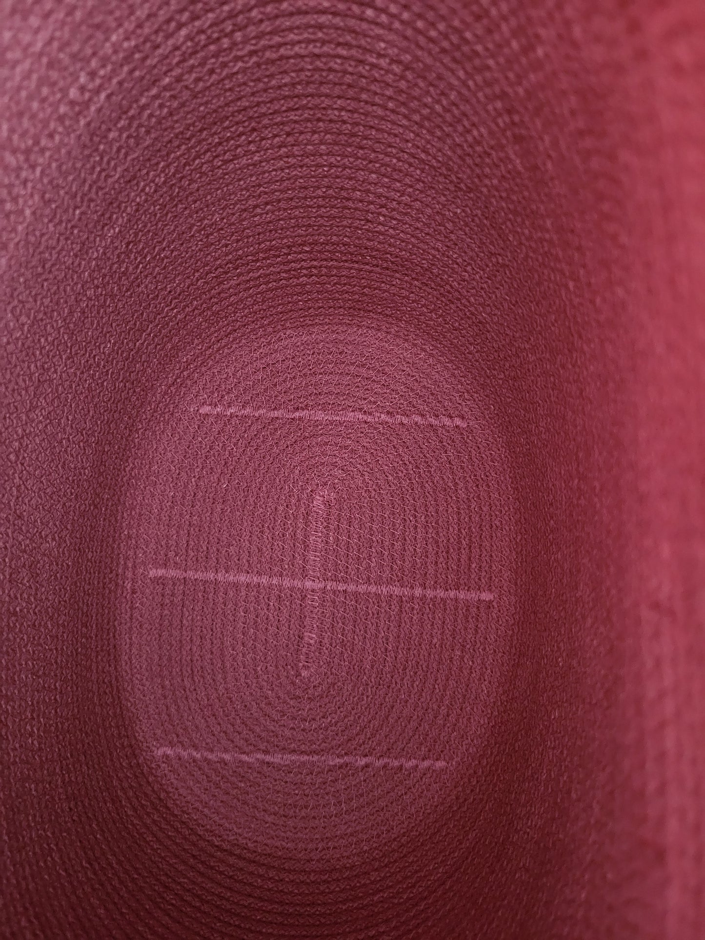 City Bag, oval botten. Mörkrosa