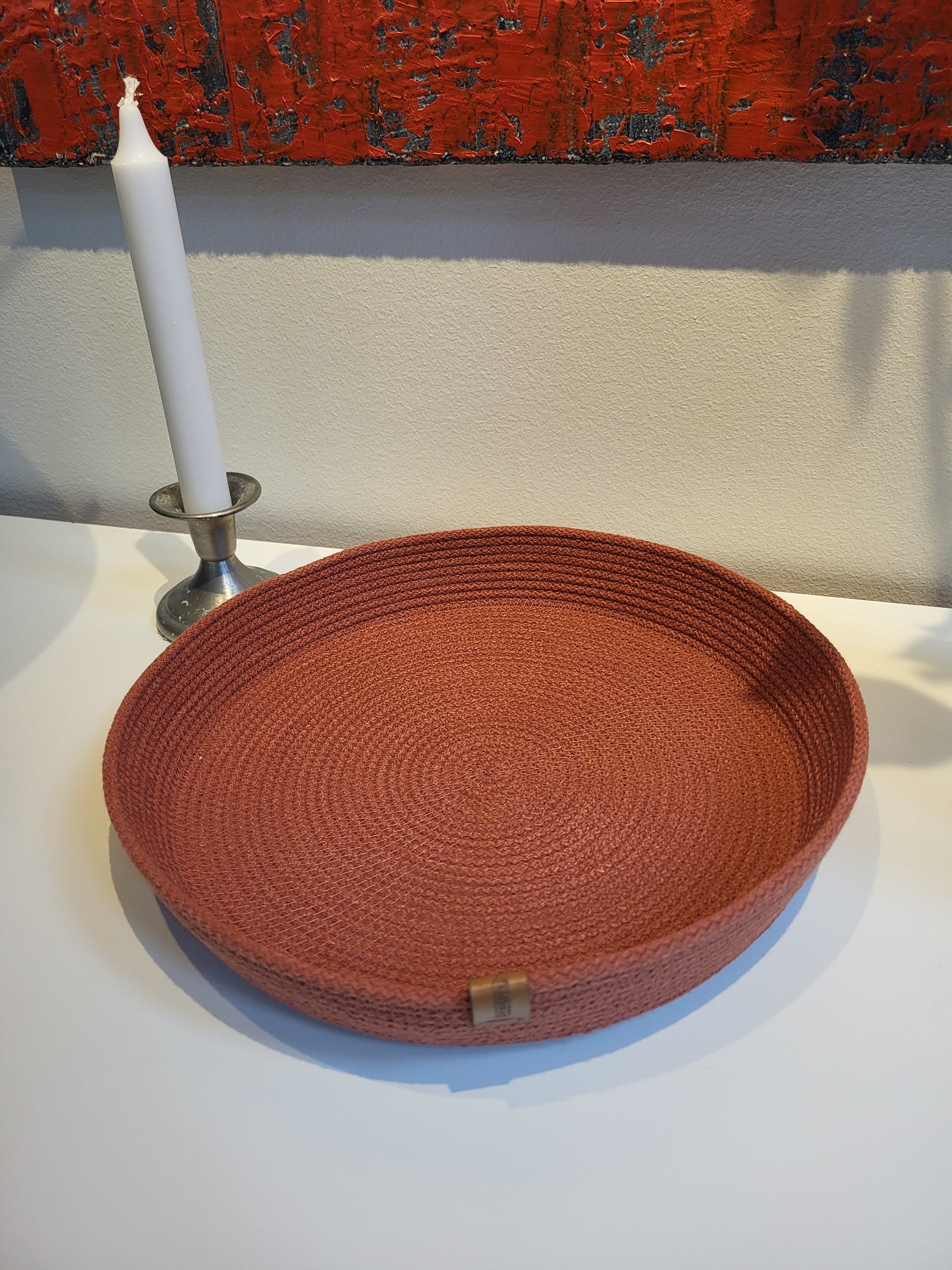 Bricka - Rund Ø24 cm - Terrakotta