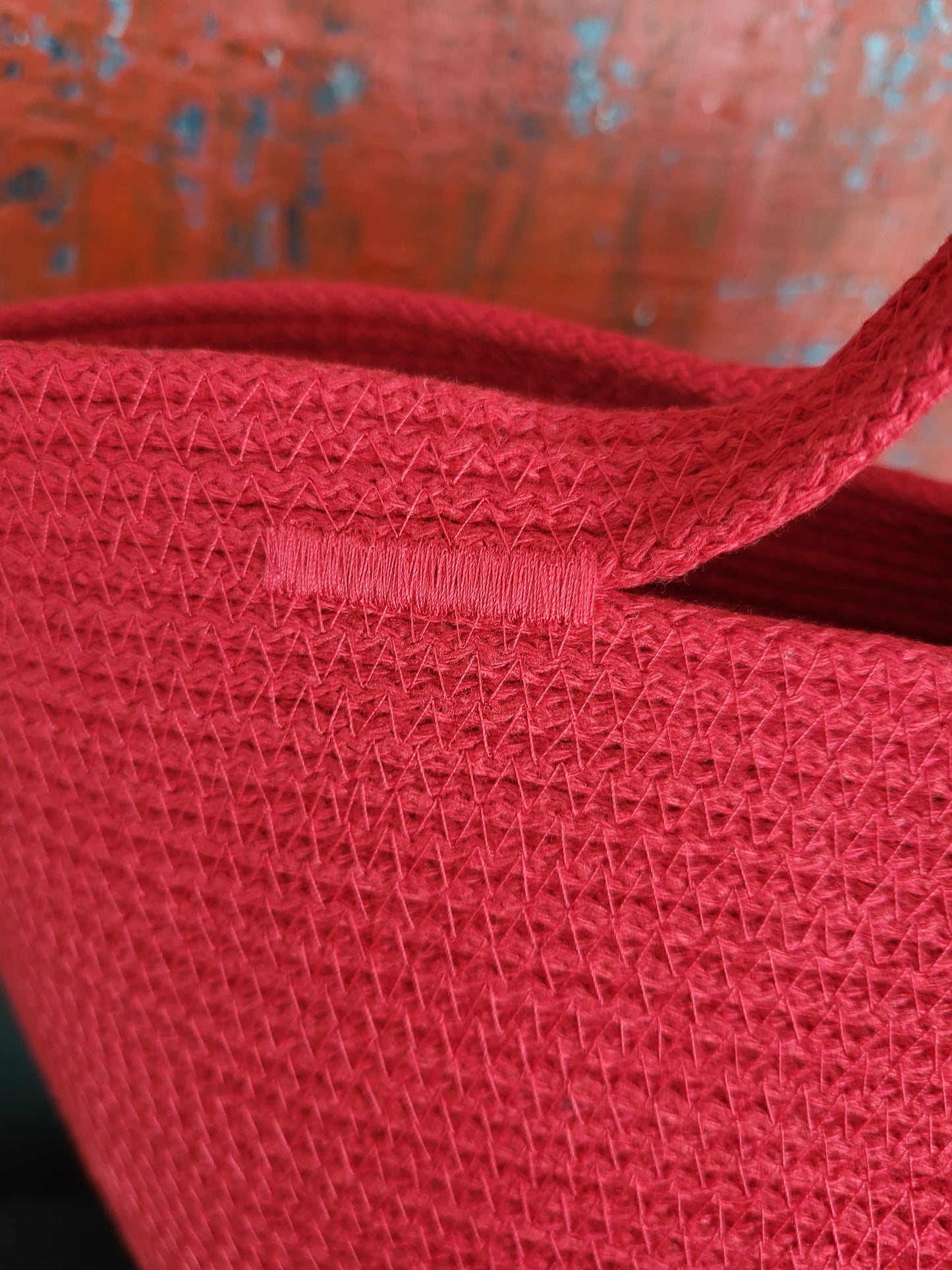 City Bag med läderspänne. Röd