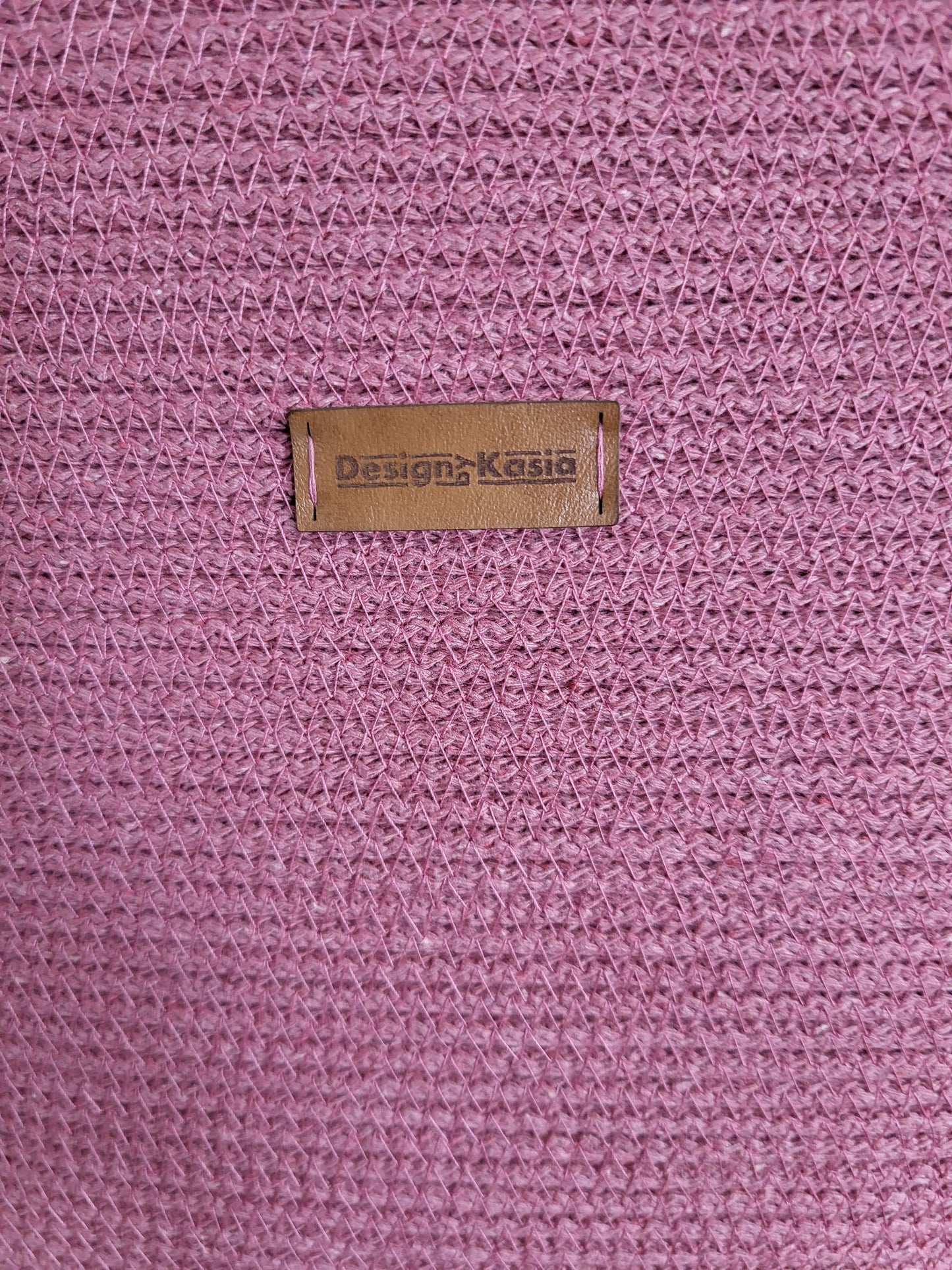 City Bag, oval botten. Mörkrosa