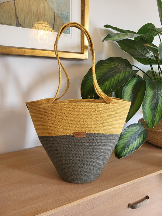 City Bag Orb. Olivgrön och senap.