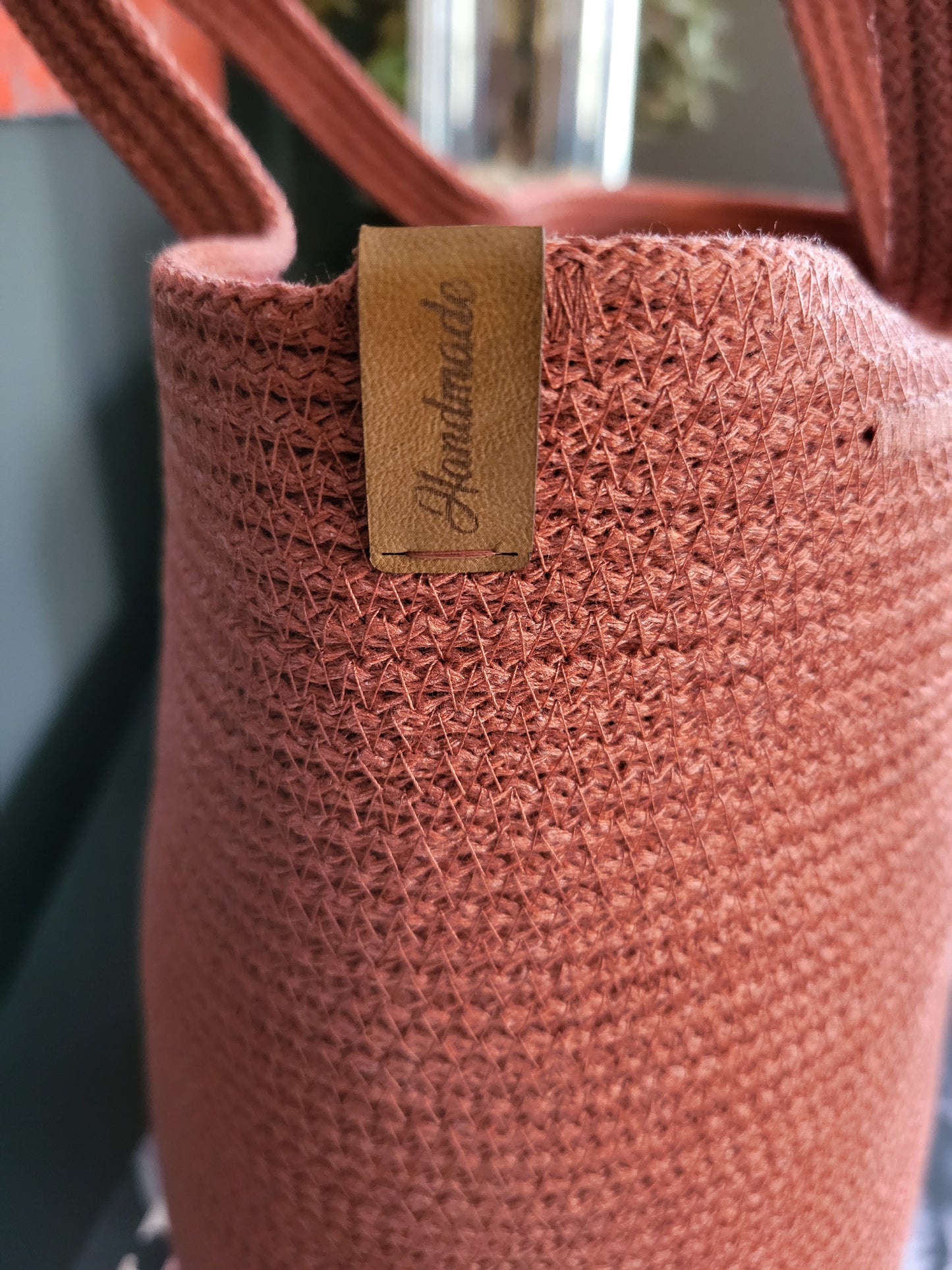 Handbag. Terrakotta.