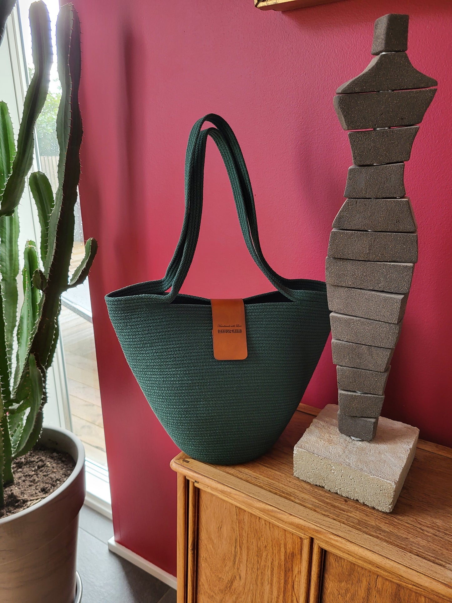 City Bag mini, Buteljgrön.