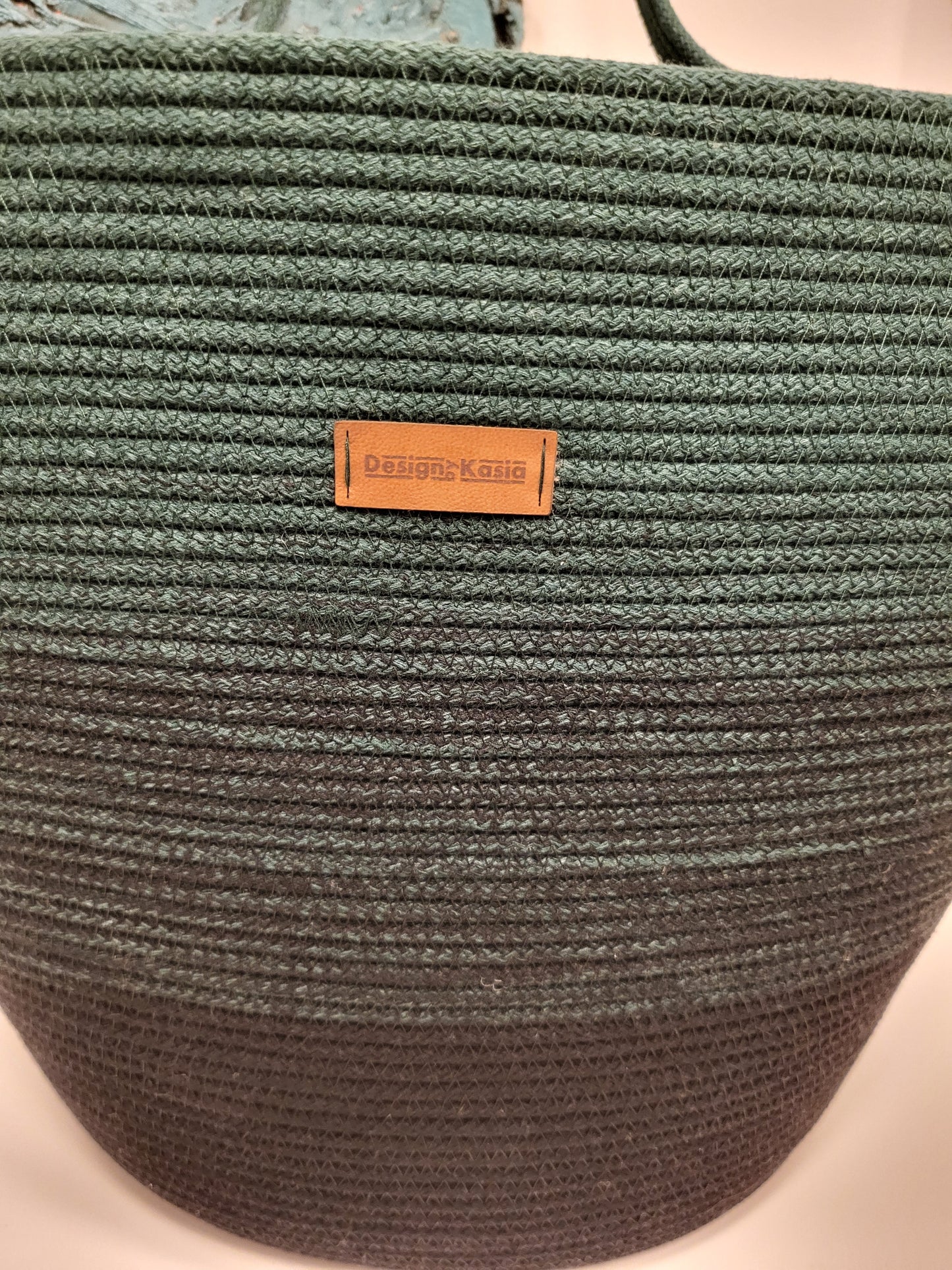 City Bag ombre. Svart och buteljgrön.