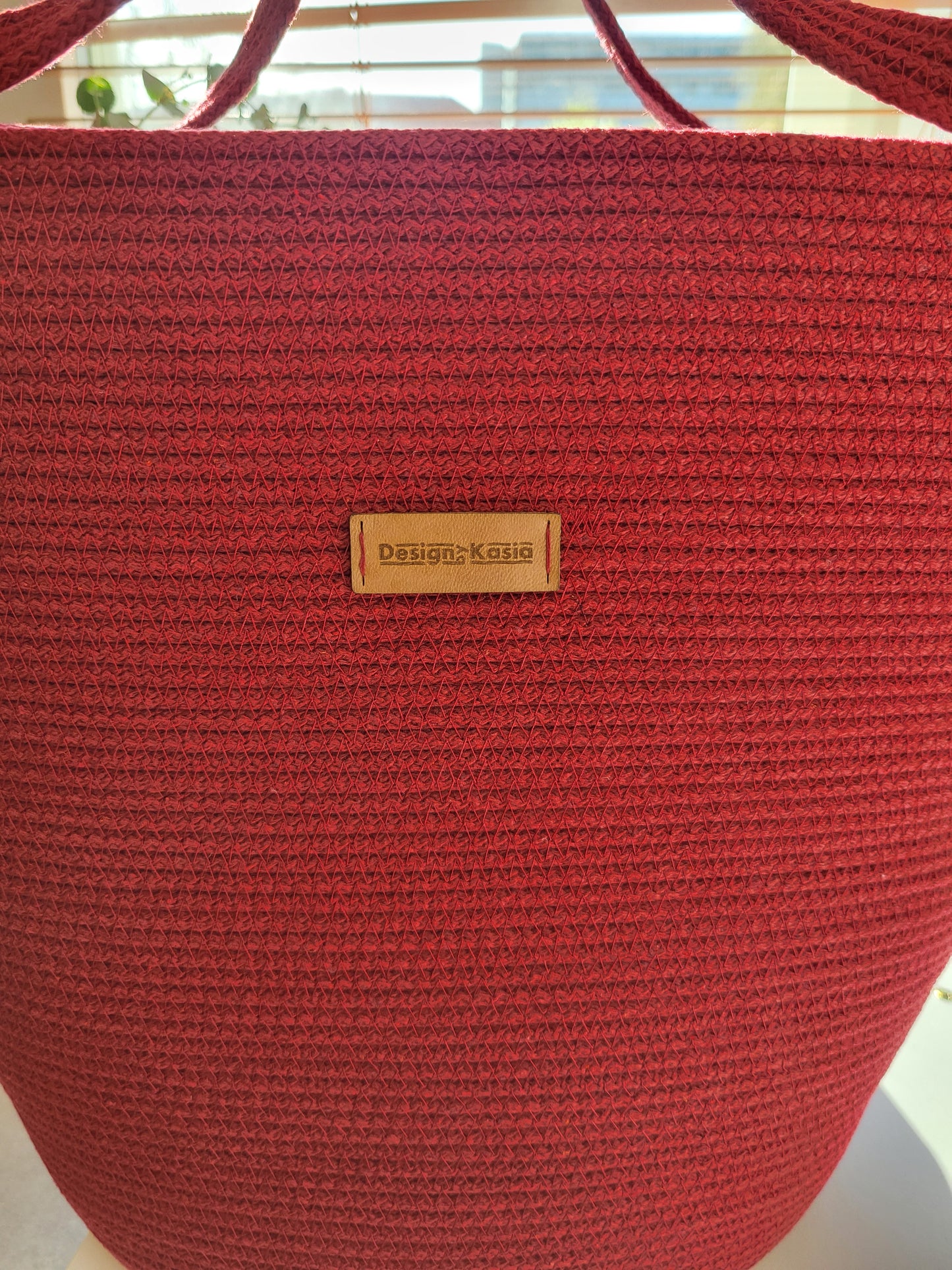 City Bag. Vinröd