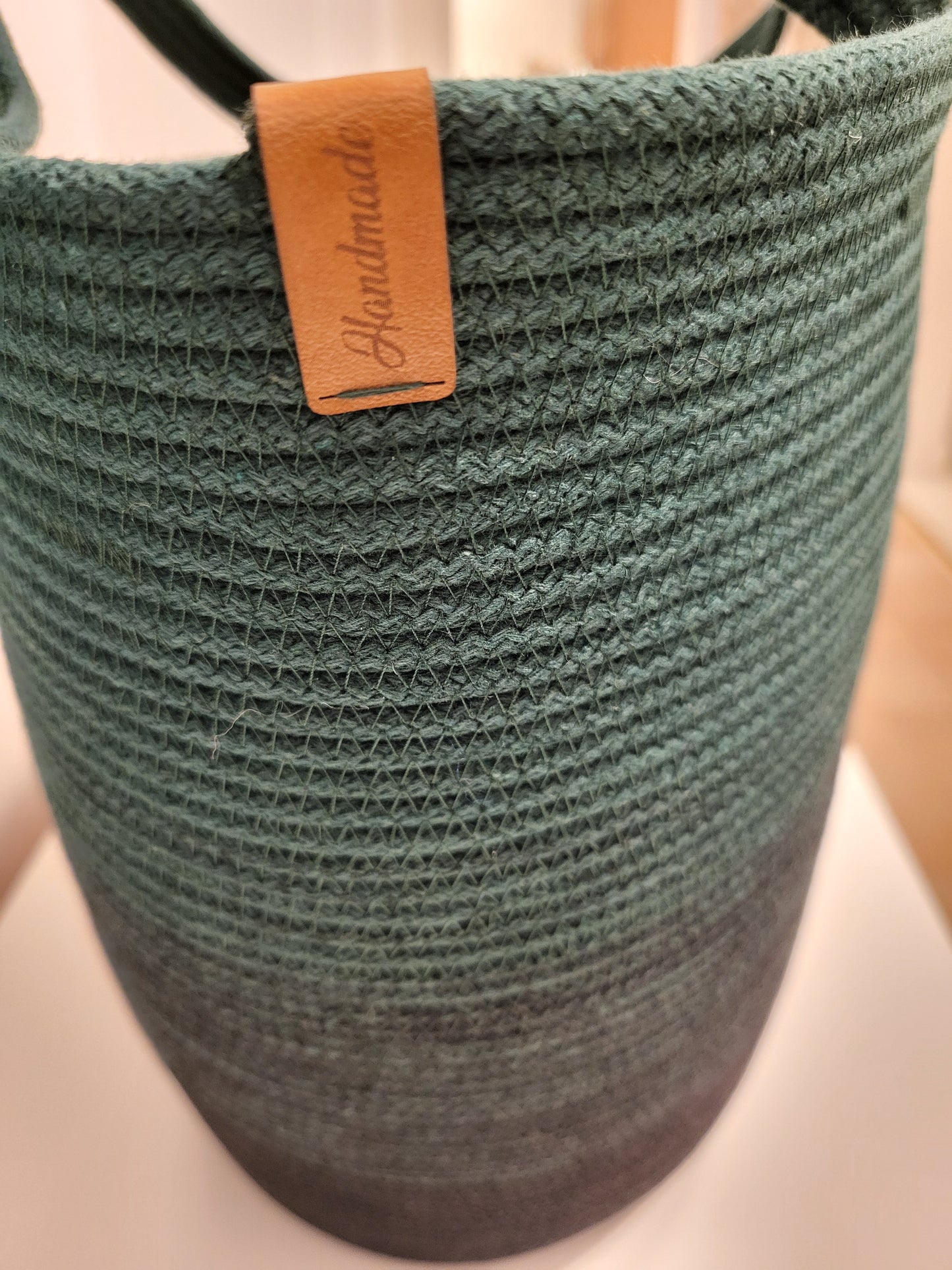 City Bag ombre. Svart och buteljgrön.