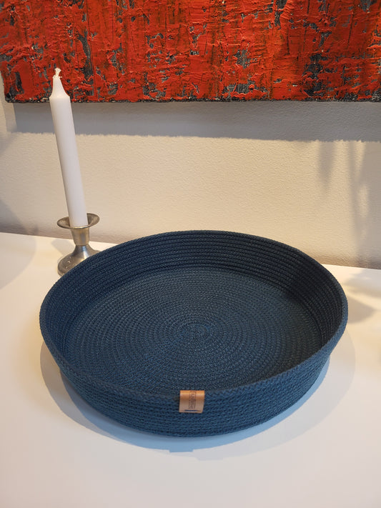 Bricka - Rund Ø24 cm - Mörkblå