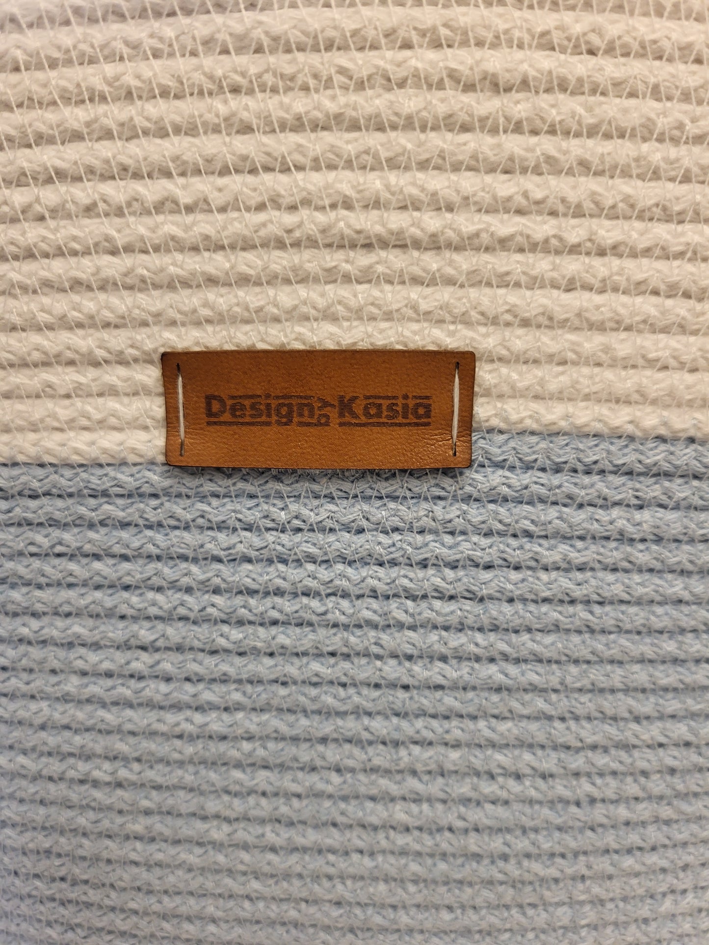 City Bag. Himmelsblå och vit