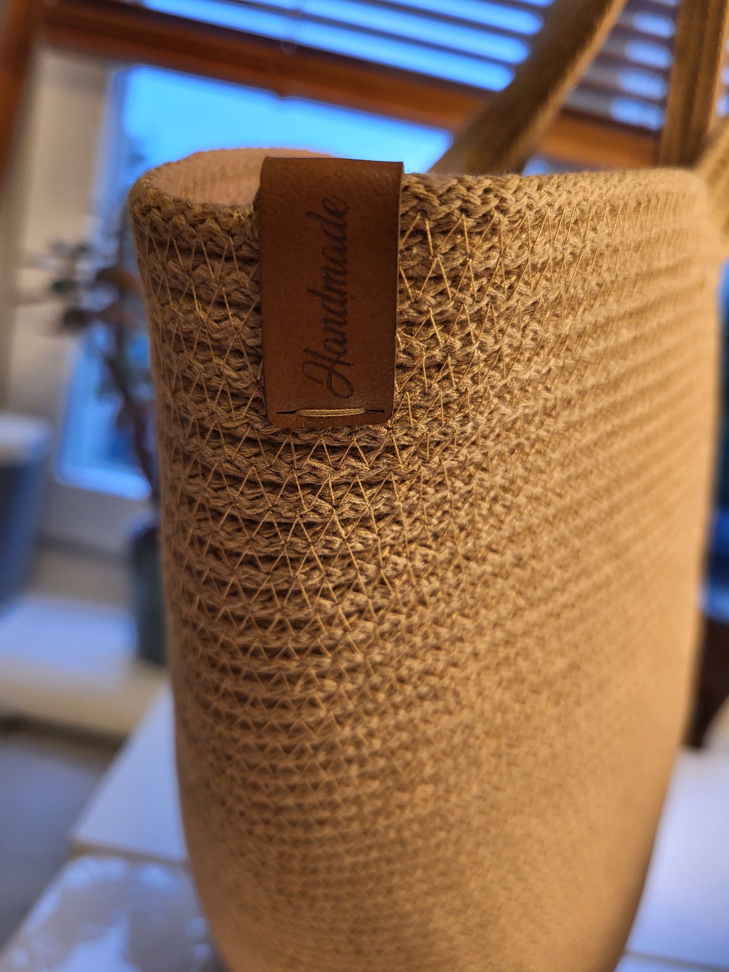 City Bag, rund botten. Karamell