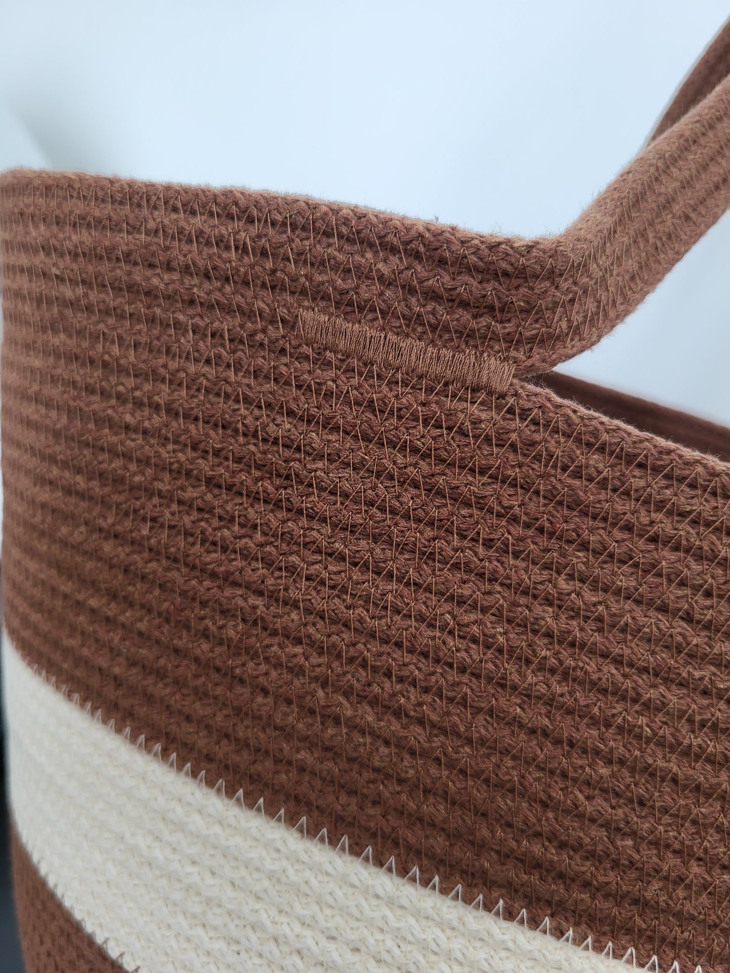 City Bag. Choklad och rå bomull.