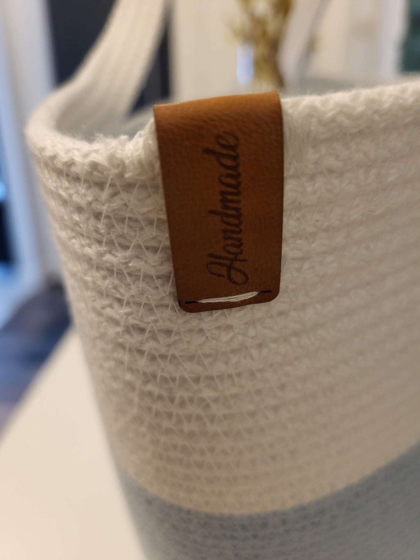 City Bag. Himmelsblå och vit