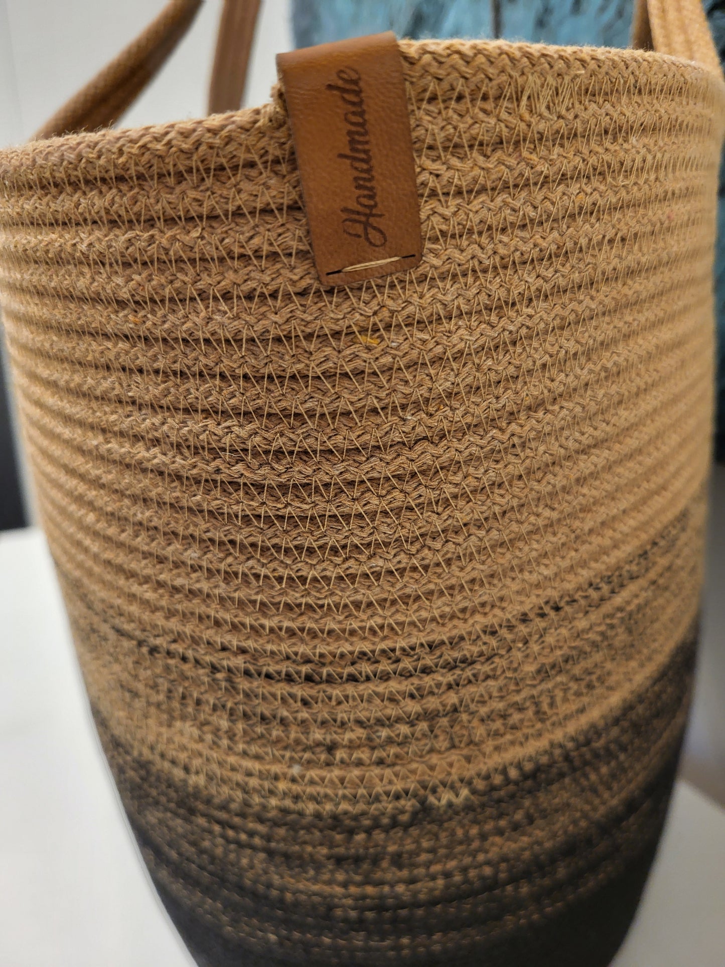 City Bag ombre, svart och karamel