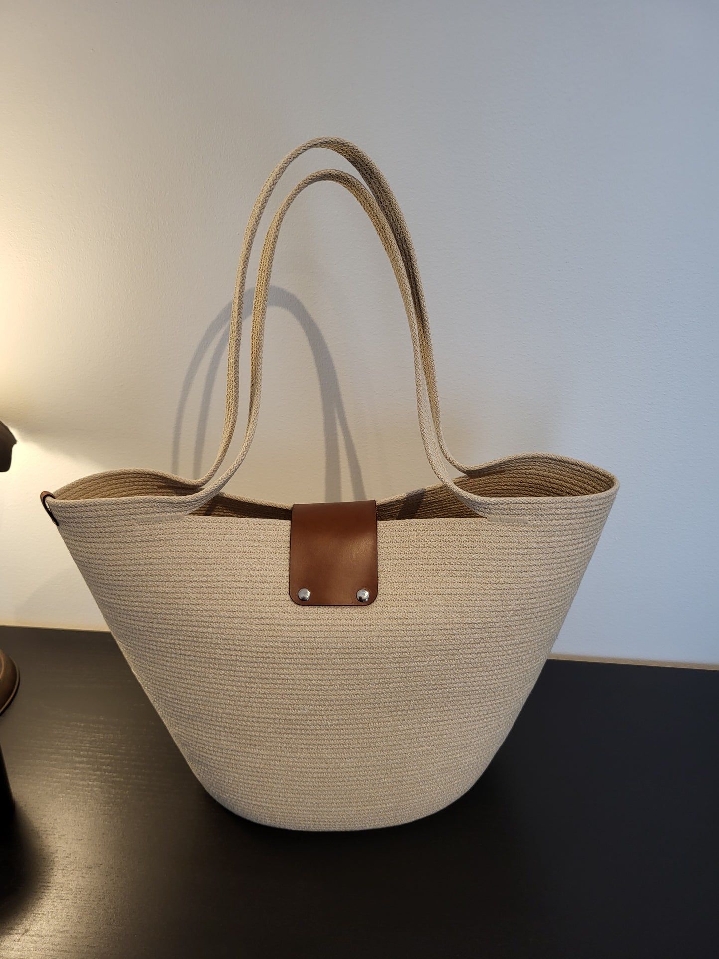 City Bag med spänne - Sockerkaka