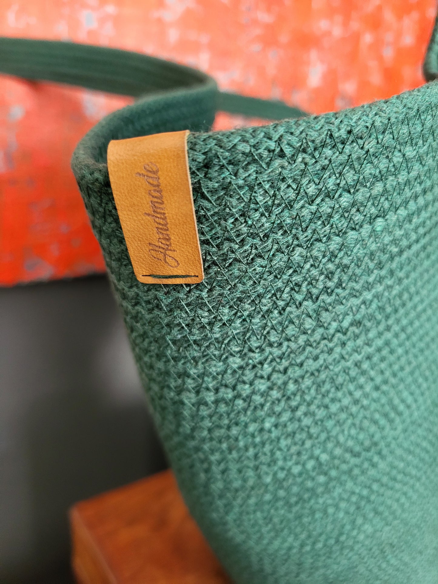 City Bag, rund botten. Buteljgrön