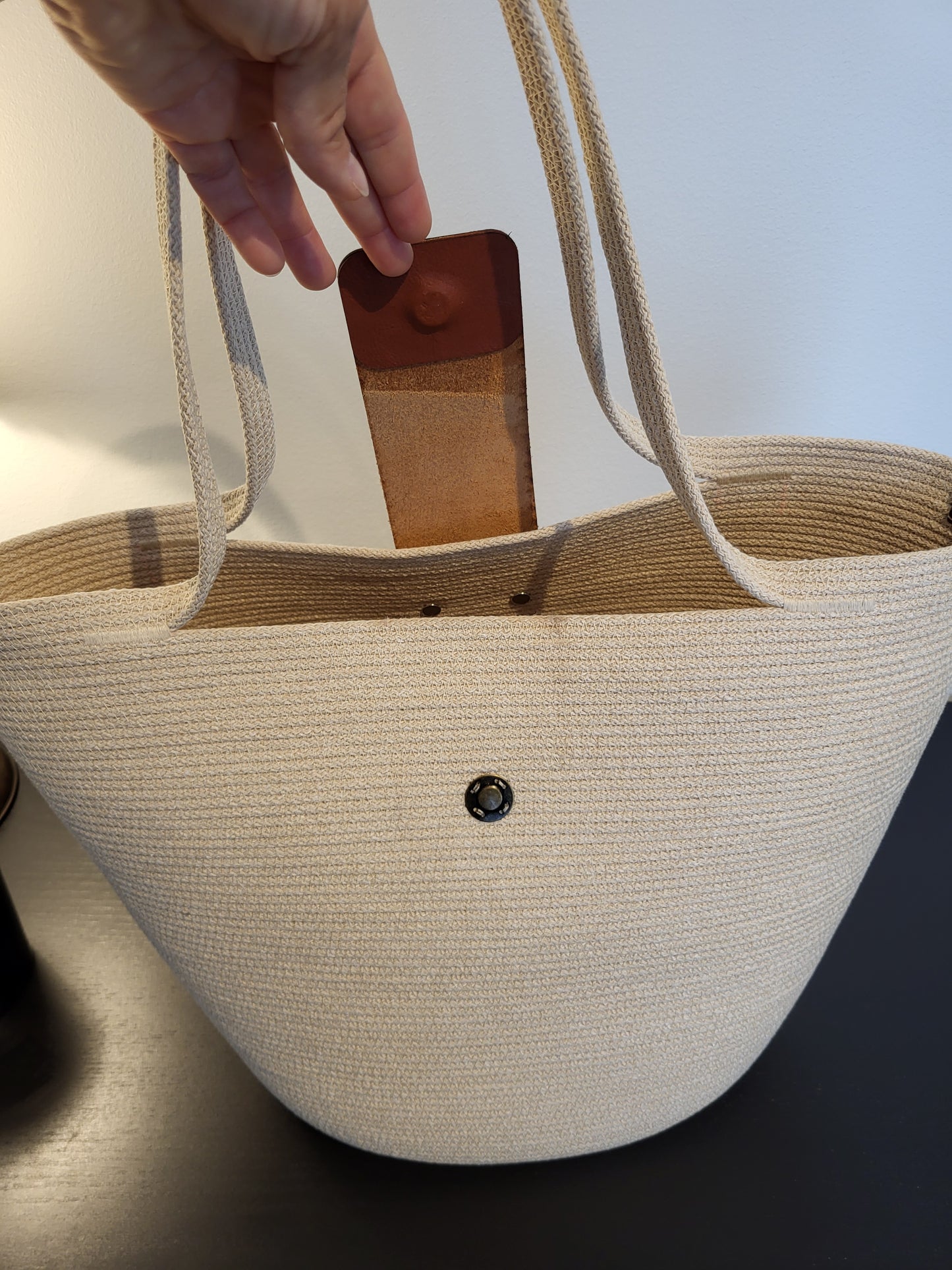 City Bag med spänne - Sockerkaka