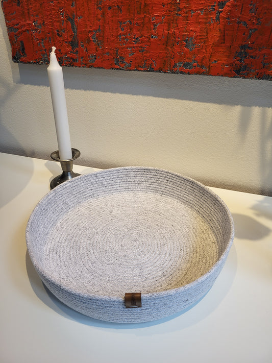 Bricka - Rund Ø24 cm - Salt & peppar